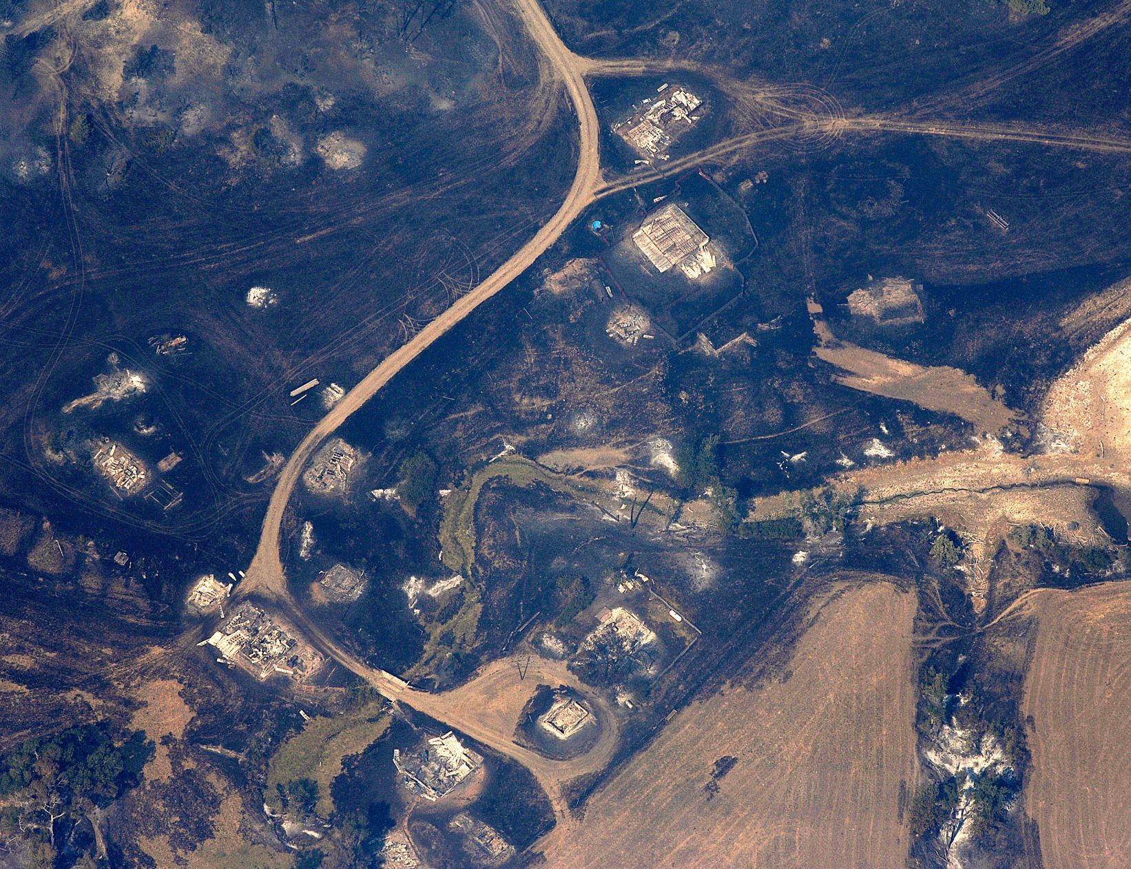 Derby fire aerial